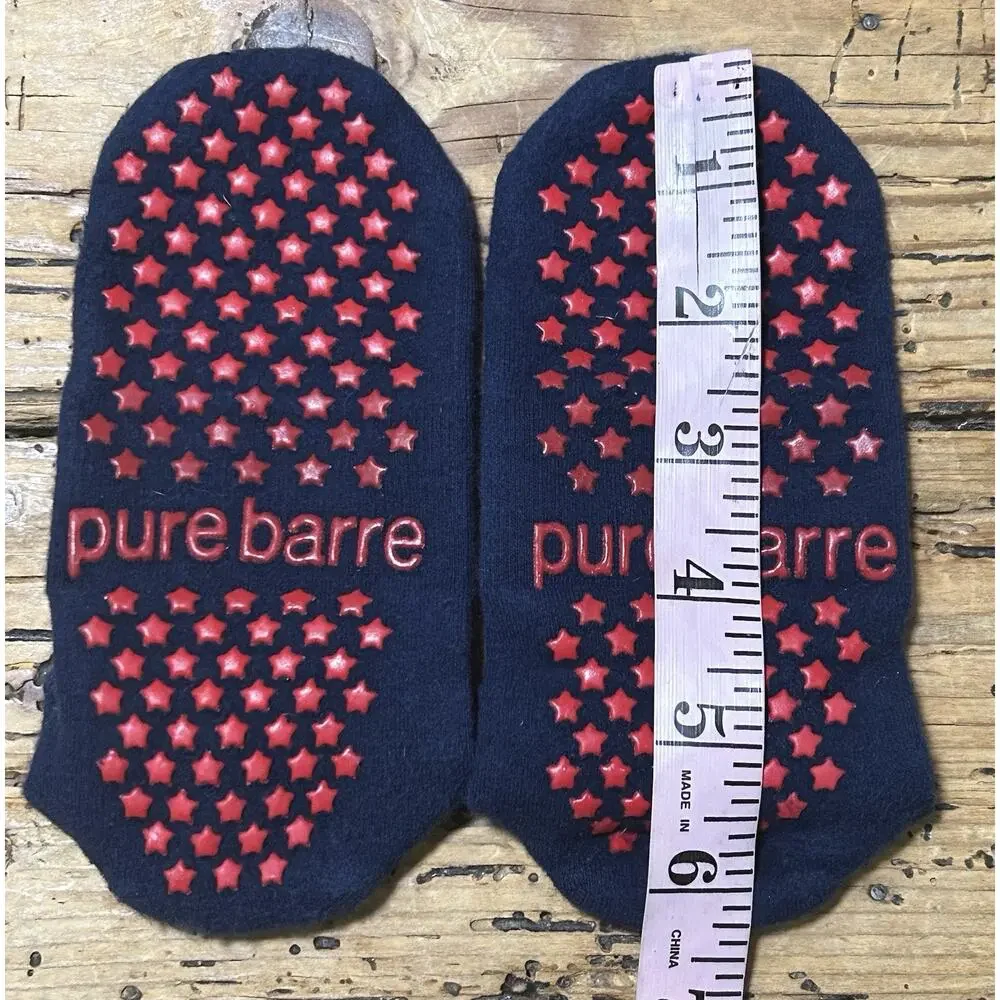 Pure Bare Unisex Blue And Red Starts Sticky Grip Socks NWOT